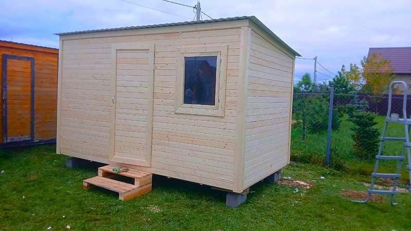 Бытовка деревянная 4 × 2,30 м стандартная