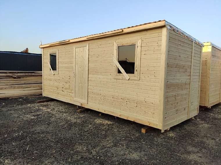 Бытовка деревянная 6 × 2,30 м распашонка