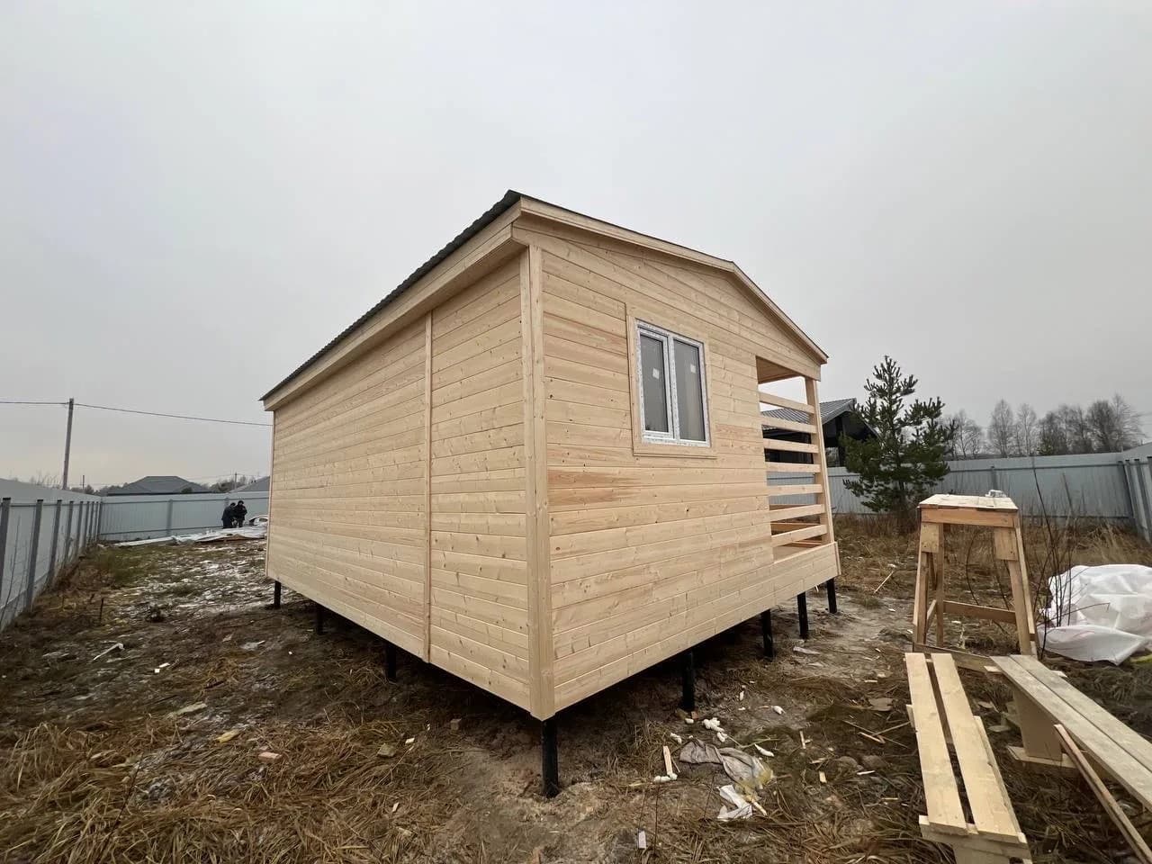 3392 · Бытовка 7×3 м + веранда 7×2 м