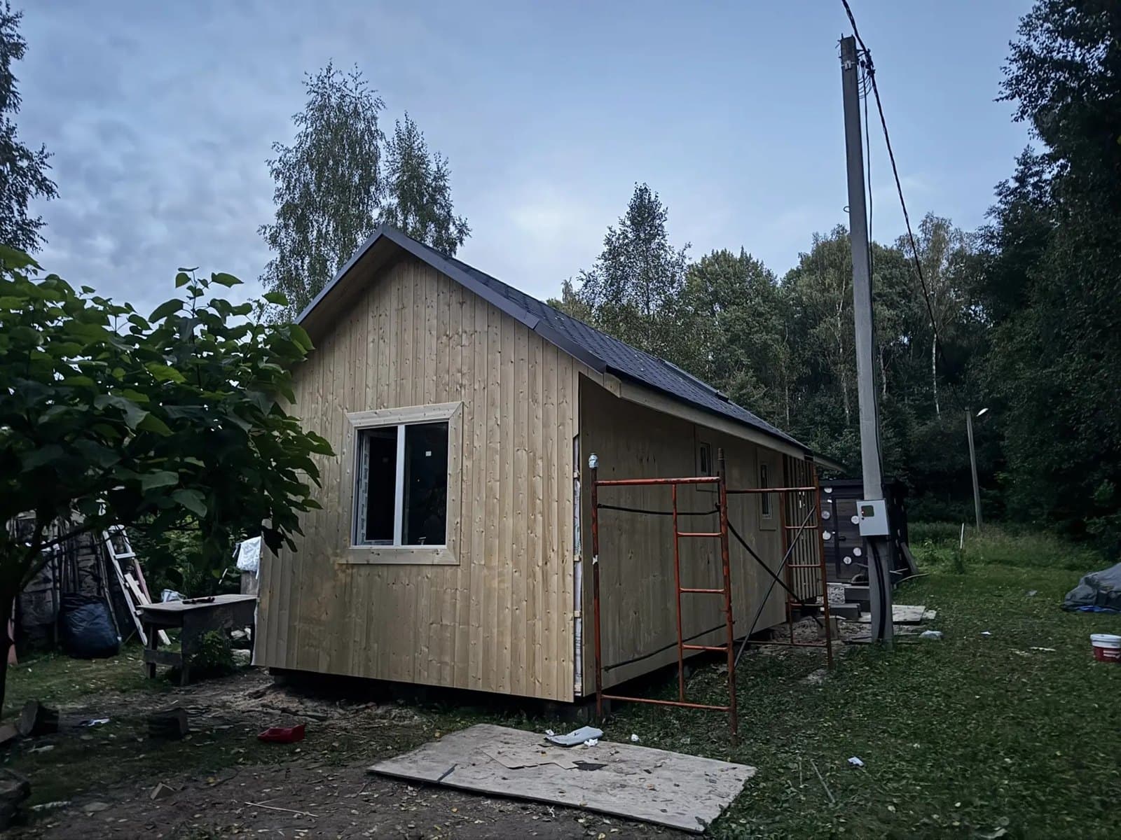 3537 · Дачный домик 6×3,6 м + дровник