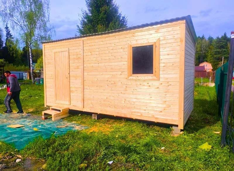 Бытовка деревянная 5 × 2,30 м стандартная