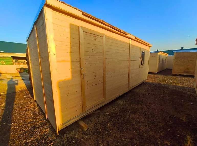 Бытовка деревянная 6 × 2,30 м стандартная